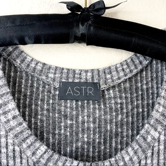 ASTR Ribbed Grey Midi Dress, M - Picture 3 of 6